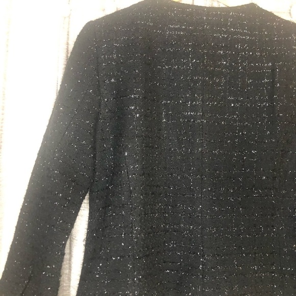 Laundry Shelli Segal Black Metallic Tweed Blazer - Picture 8 of 16